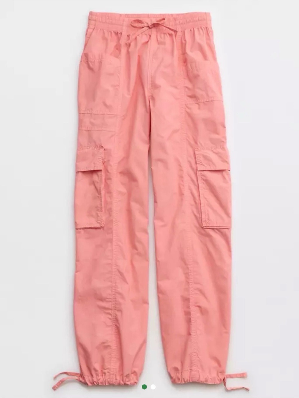 Aerie High Waisted Go-For-It Baggy Cargo Pant Spicy Coral Medium
